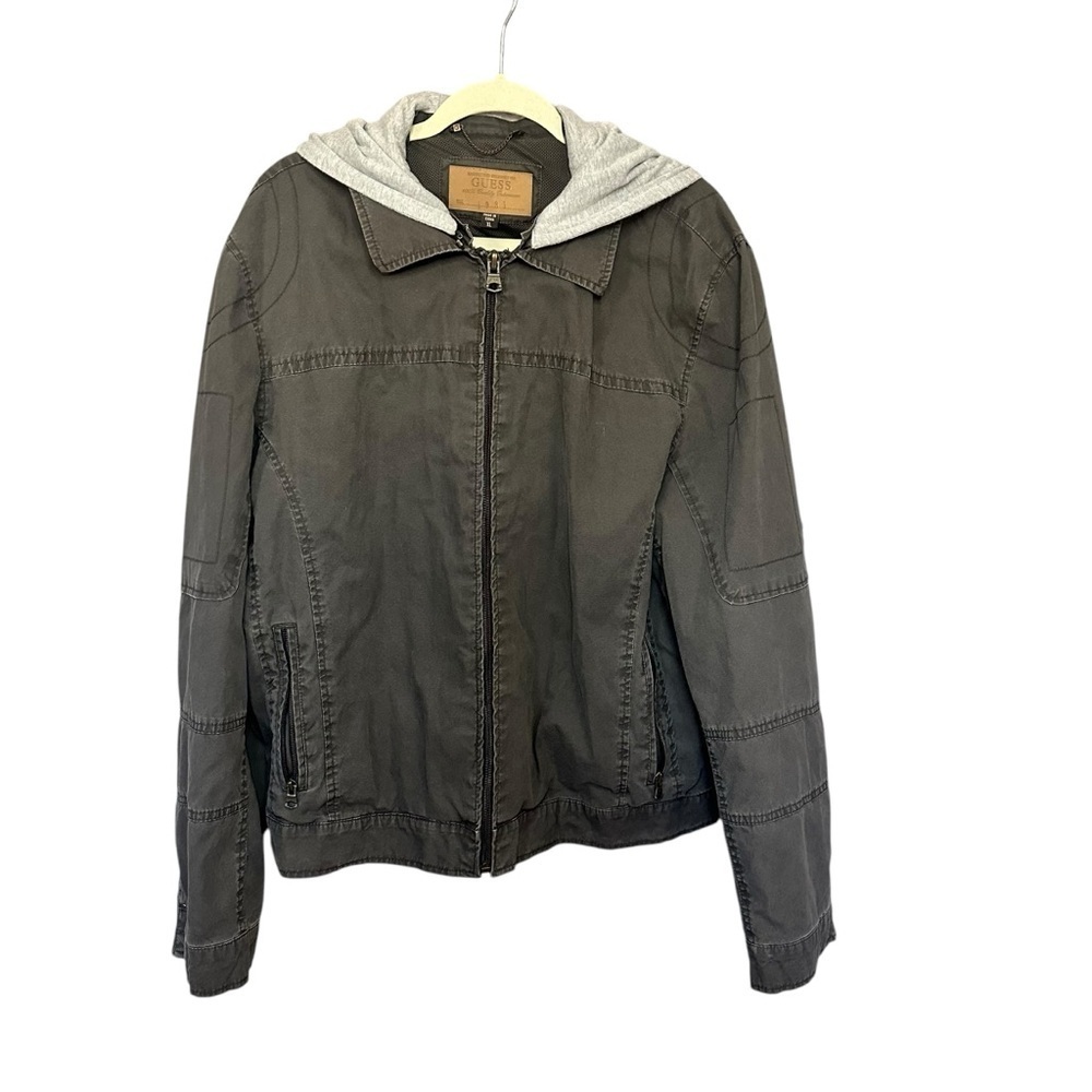 Guess Men’s Jacket with Detachable Hoodie Size XL